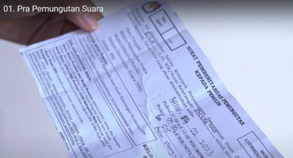 apa yang perlu dibawa ke TPS
