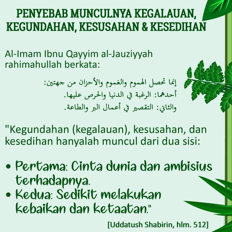Sebab Munculnya Galau Gundah Sedih Susah Cinta Dunia Al Wahn 1