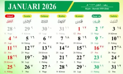 daftar tanggal merah januari 2026