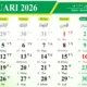 daftar tanggal merah januari 2026