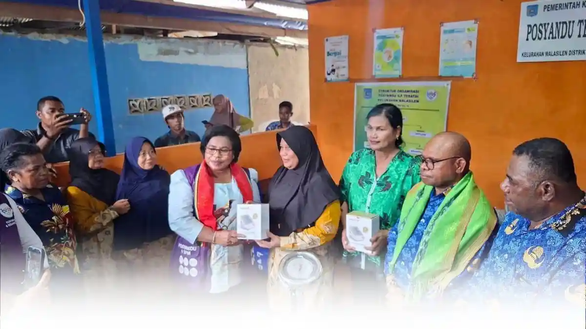 wali kota sorong meresmikan 2 posyandu perkuat lay